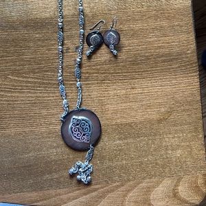 Brighton earrings and necklace